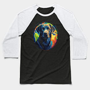 Labrador Retriever Earth Day Baseball T-Shirt